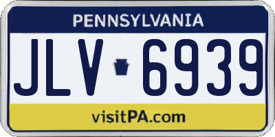 PA license plate JLV6939