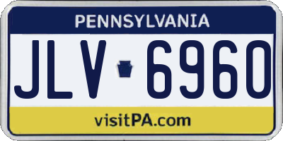 PA license plate JLV6960