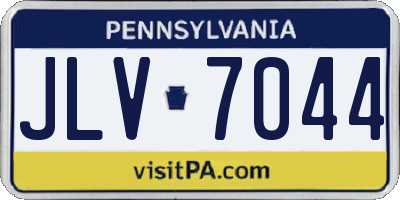 PA license plate JLV7044