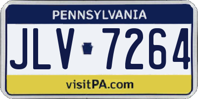 PA license plate JLV7264