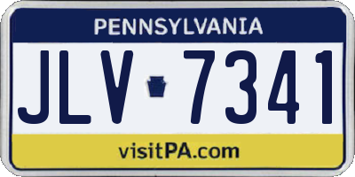 PA license plate JLV7341