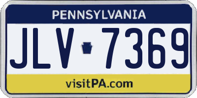 PA license plate JLV7369