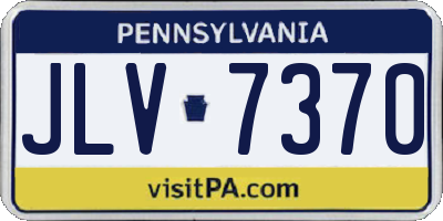PA license plate JLV7370