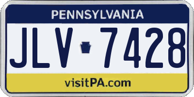 PA license plate JLV7428