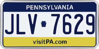 PA license plate JLV7629
