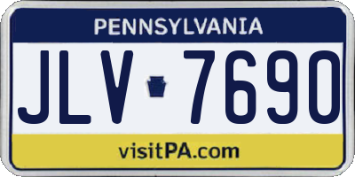 PA license plate JLV7690