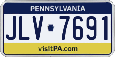 PA license plate JLV7691