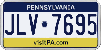 PA license plate JLV7695