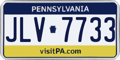 PA license plate JLV7733