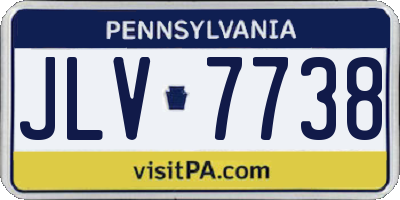 PA license plate JLV7738