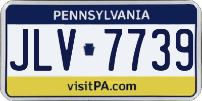 PA license plate JLV7739