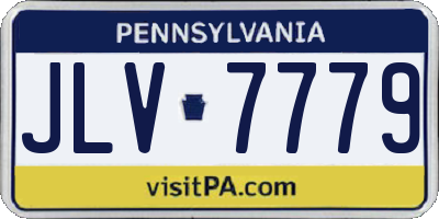 PA license plate JLV7779