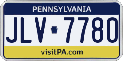 PA license plate JLV7780