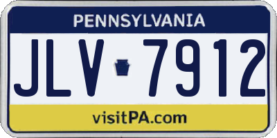 PA license plate JLV7912
