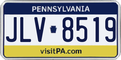 PA license plate JLV8519