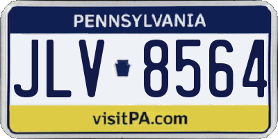 PA license plate JLV8564