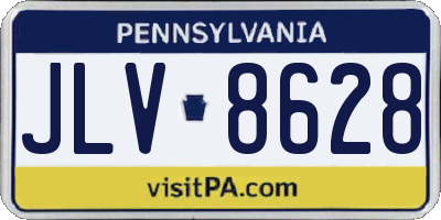 PA license plate JLV8628