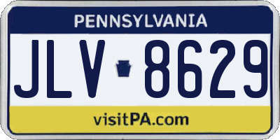PA license plate JLV8629
