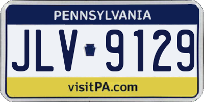 PA license plate JLV9129