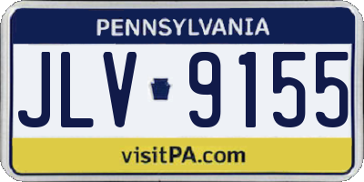 PA license plate JLV9155