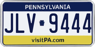 PA license plate JLV9444