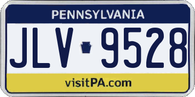 PA license plate JLV9528