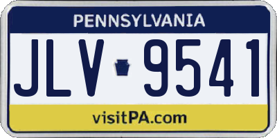 PA license plate JLV9541