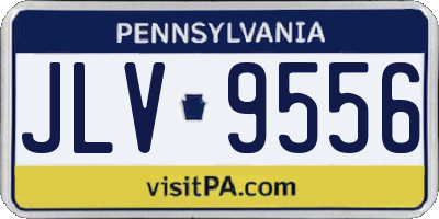 PA license plate JLV9556