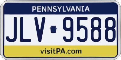 PA license plate JLV9588