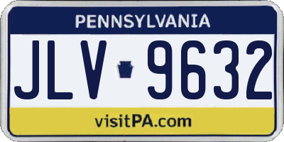 PA license plate JLV9632