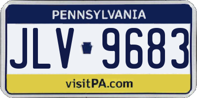 PA license plate JLV9683