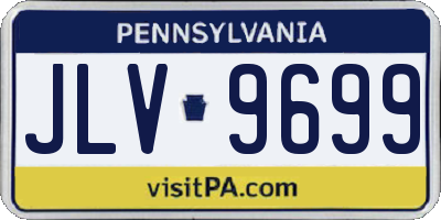 PA license plate JLV9699