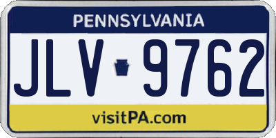PA license plate JLV9762