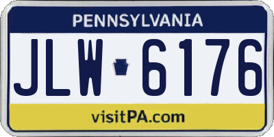 PA license plate JLW6176
