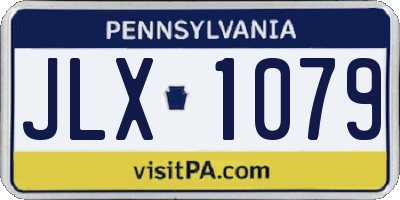 PA license plate JLX1079