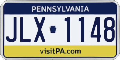 PA license plate JLX1148