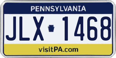 PA license plate JLX1468