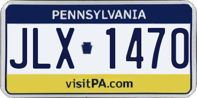 PA license plate JLX1470
