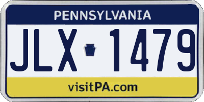 PA license plate JLX1479