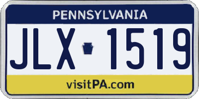 PA license plate JLX1519