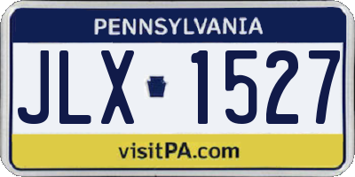 PA license plate JLX1527