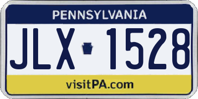 PA license plate JLX1528