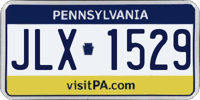 PA license plate JLX1529