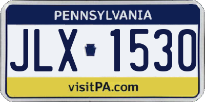 PA license plate JLX1530