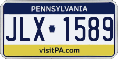 PA license plate JLX1589