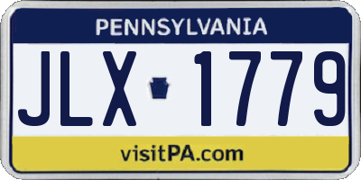PA license plate JLX1779