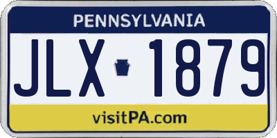 PA license plate JLX1879