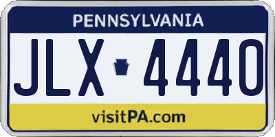 PA license plate JLX4440