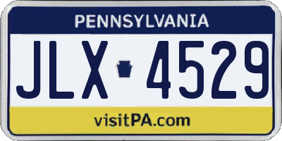 PA license plate JLX4529