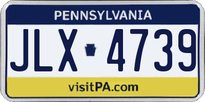 PA license plate JLX4739